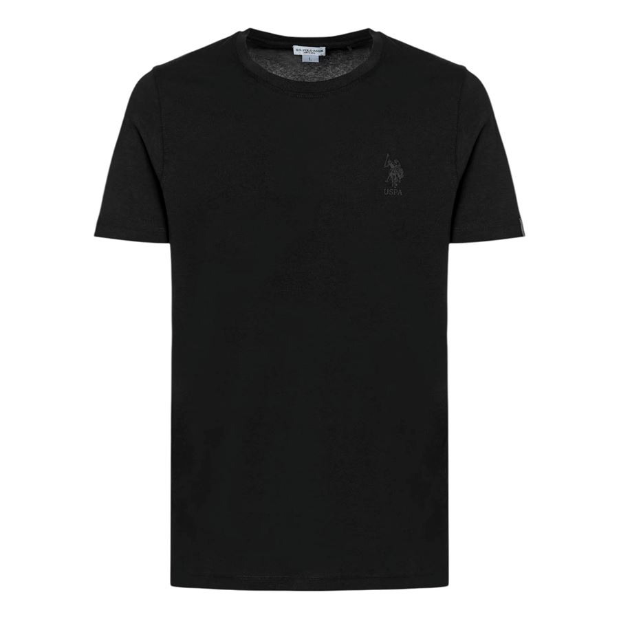 T-shirt a maniche corte da uomo in cotone stretch con logo U.S. Polo Assn | US41154007199